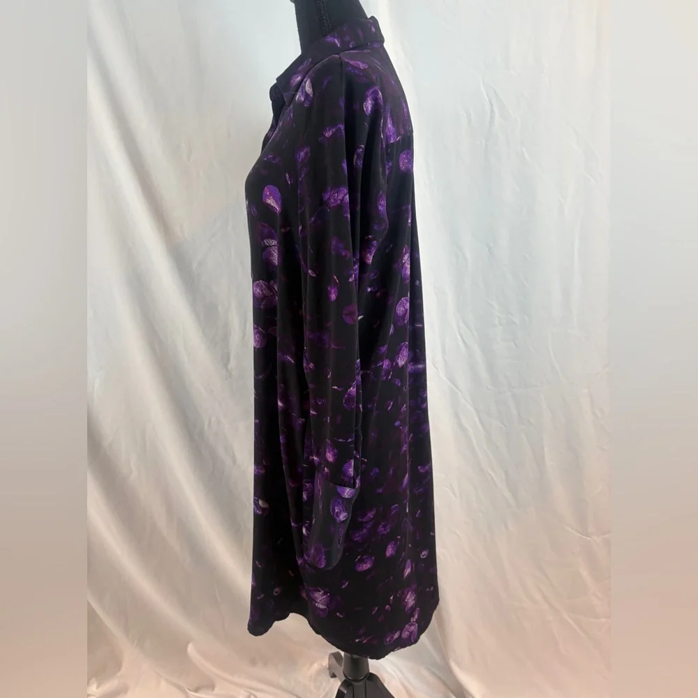 Prologue‎ Long Sleeve Dress in Black and Purple